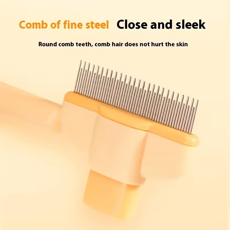 Self Cleaning Pet Comb Detangling & Deshedding Tool