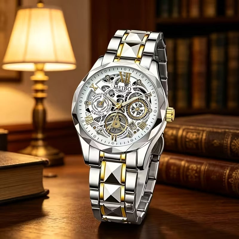 Men's Stainless Steel Quartz Wristwatch