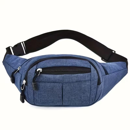 Unisex Nylon Waist Bag Adjustable Strap