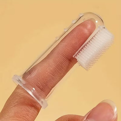 4 Pcs Finger Toothbrushes for Effective Teeth Cleaning for Pets