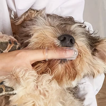 4 Pcs Finger Toothbrushes for Effective Teeth Cleaning for Pets
