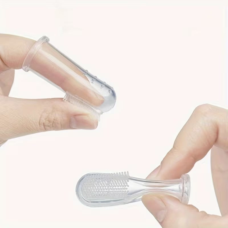 4 Pcs Finger Toothbrushes for Effective Teeth Cleaning for Pets