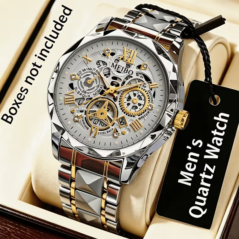 Men's Stainless Steel Quartz Wristwatch