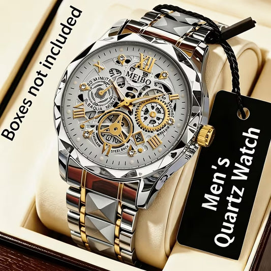 Men's Stainless Steel Quartz Wristwatch