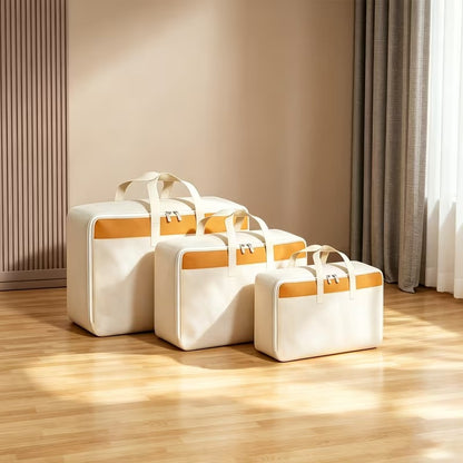 3 Pcs Large Capacity Non Woven Fabric Storage Bag Thickened
