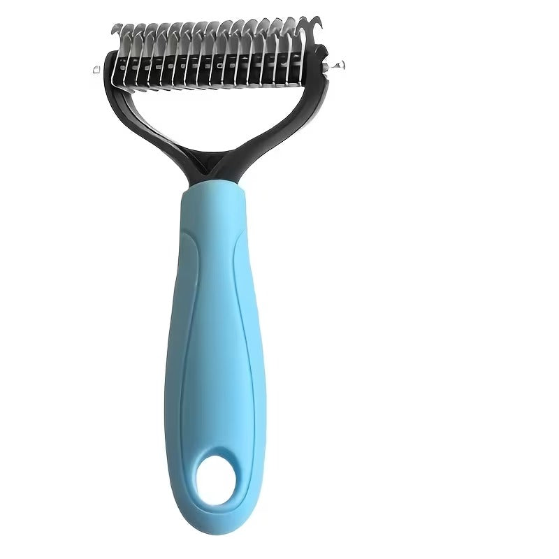 2-Pack Stainless Steel Pet Dematting Comb Set