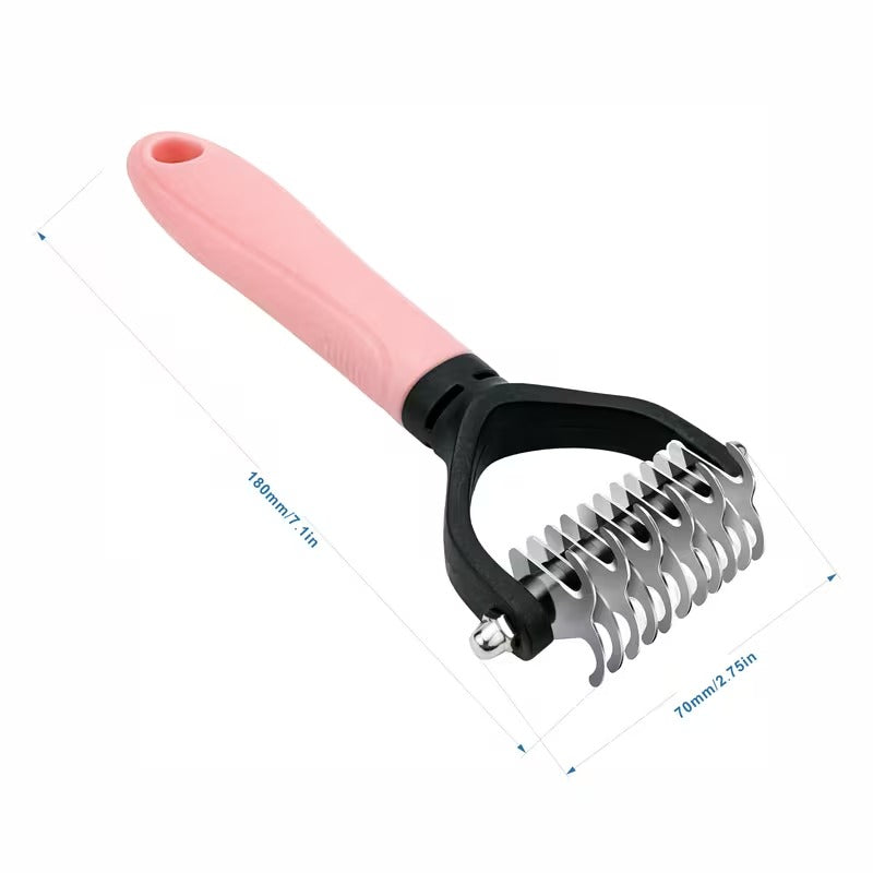 2-Pack Stainless Steel Pet Dematting Comb Set