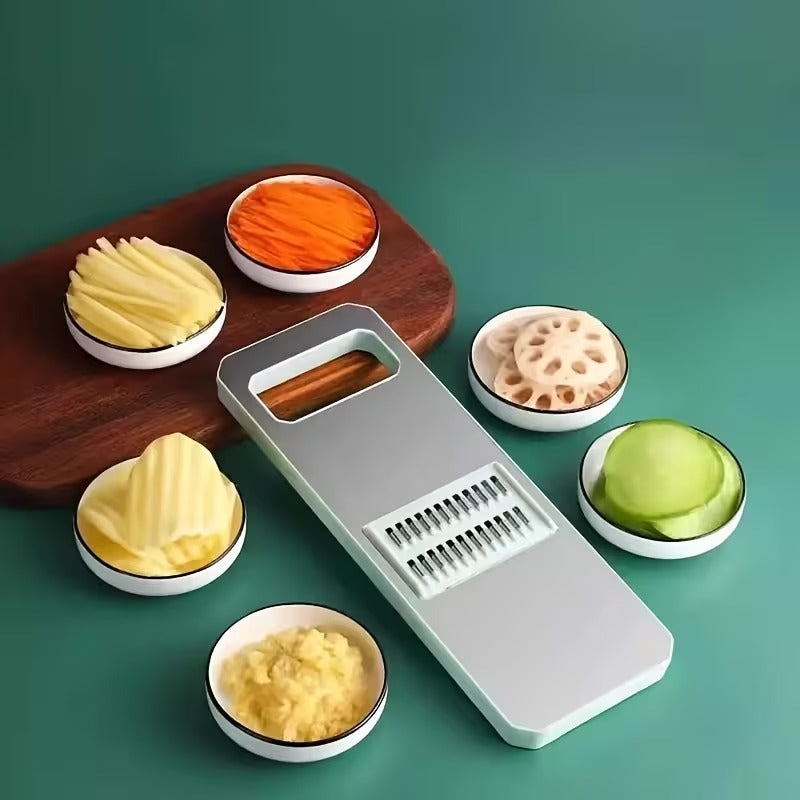 7 Pcs Stainless Steel Multifunctional Vegetable Slicer & Grater Set