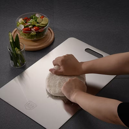 2026 Premium Double-Sided Stainless Steel Cutting Board