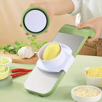 7 Pcs Stainless Steel Multifunctional Vegetable Slicer & Grater Set