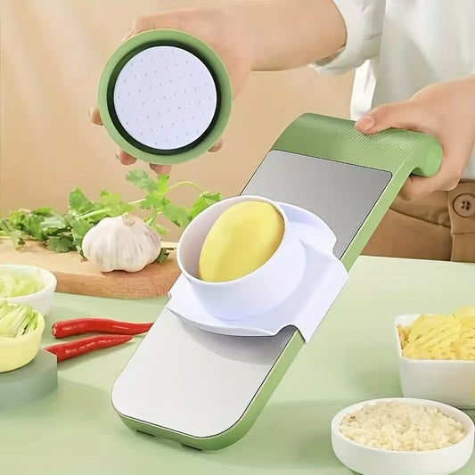 7 Pcs Stainless Steel Multifunctional Vegetable Slicer & Grater Set
