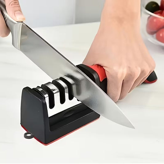 1 PC Professional 4-Stage Steel & Ceramic Knife Sharpener