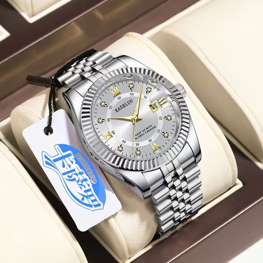 Stainless Steel Luminous Date Watch