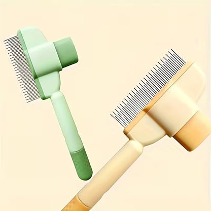 Self Cleaning Pet Comb Detangling & Deshedding Tool