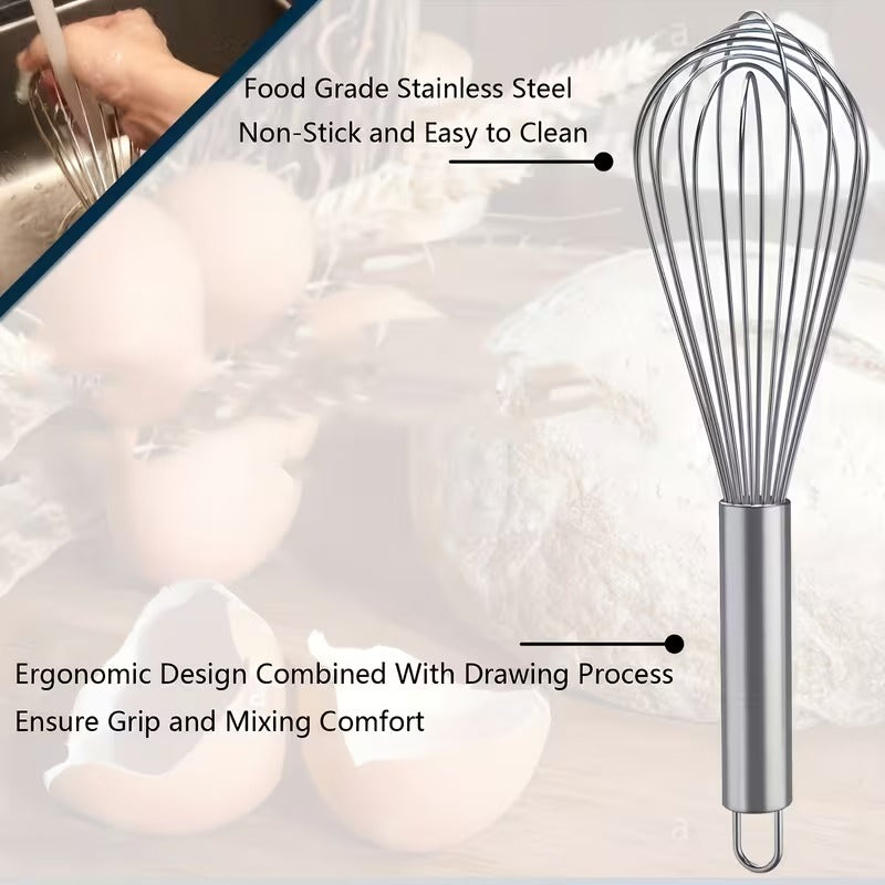 3-Piece Stainless Steel Whisk Set