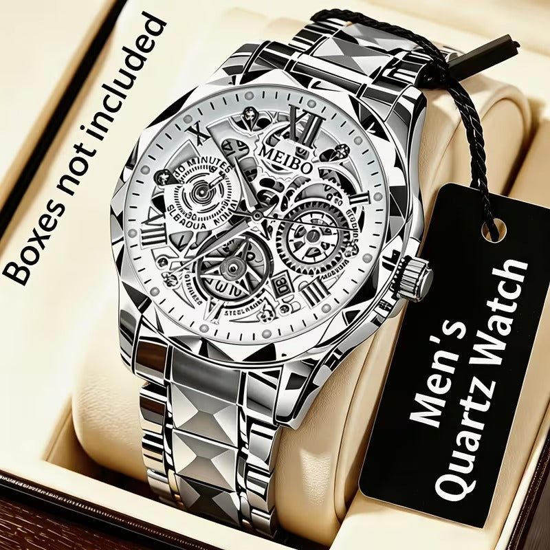 Men's Stainless Steel Quartz Wristwatch