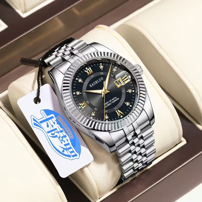 Stainless Steel Luminous Date Watch