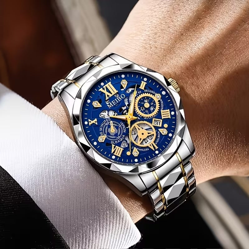 Men's Stainless Steel Quartz Wristwatch