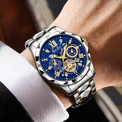 Men's Stainless Steel Quartz Wristwatch