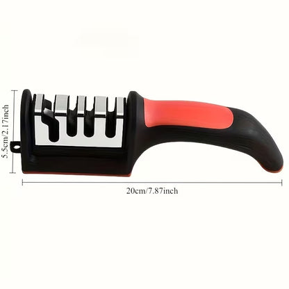 1 PC Professional 4-Stage Steel & Ceramic Knife Sharpener