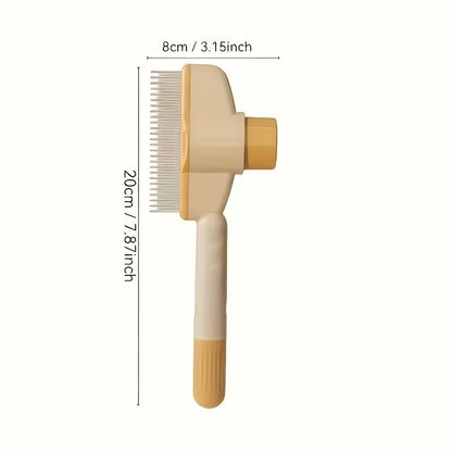 Self Cleaning Pet Comb Detangling & Deshedding Tool