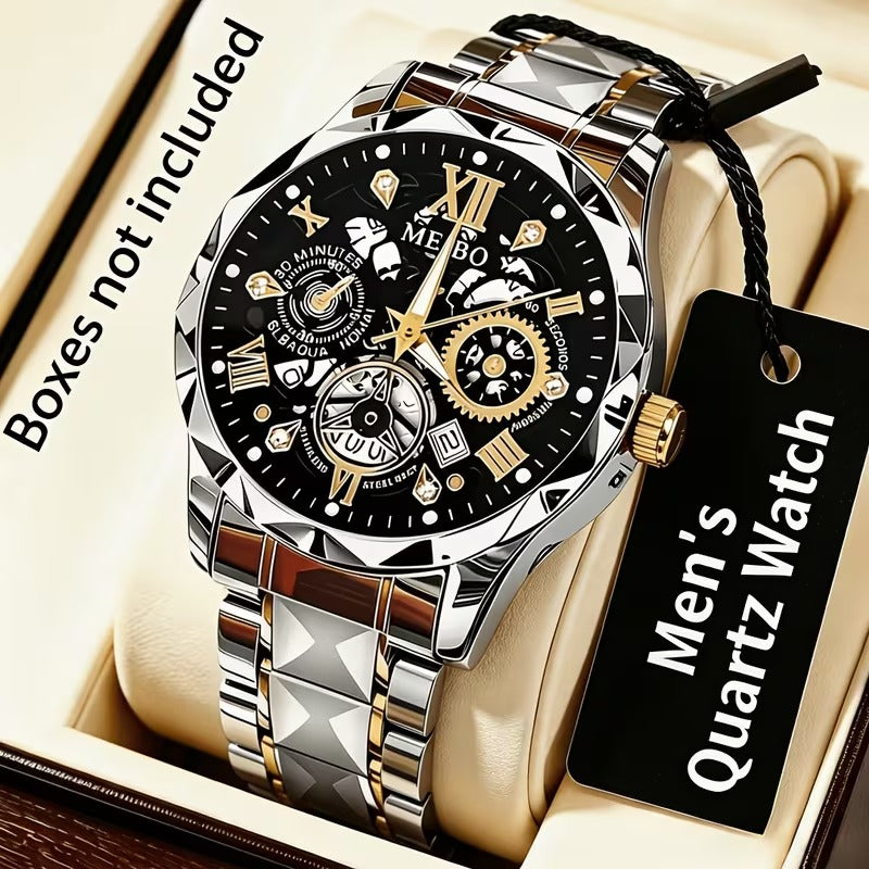 Men's Stainless Steel Quartz Wristwatch