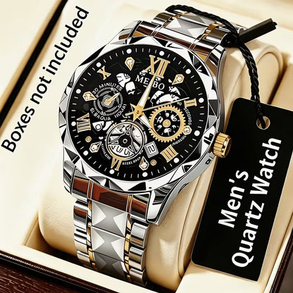 Men's Stainless Steel Quartz Wristwatch