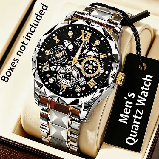 Men's Stainless Steel Quartz Wristwatch
