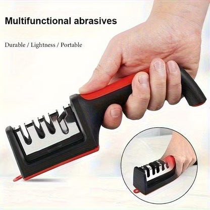 1 PC Professional 4-Stage Steel & Ceramic Knife Sharpener