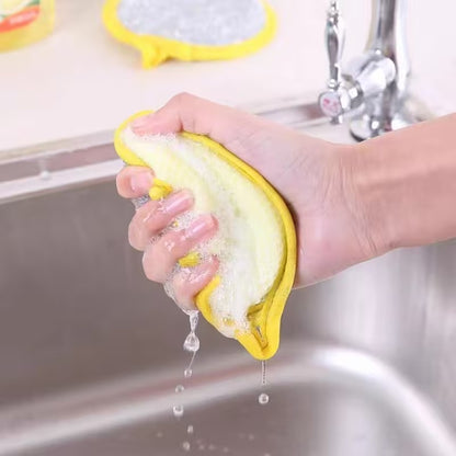 12 Pcs Double-Sided Magic Dishwashing Sponge Brush