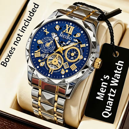 Men's Stainless Steel Quartz Wristwatch