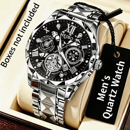 Men's Stainless Steel Quartz Wristwatch