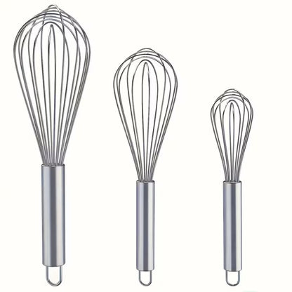 3-Piece Stainless Steel Whisk Set