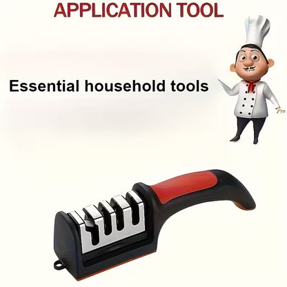 1 PC Professional 4-Stage Steel & Ceramic Knife Sharpener