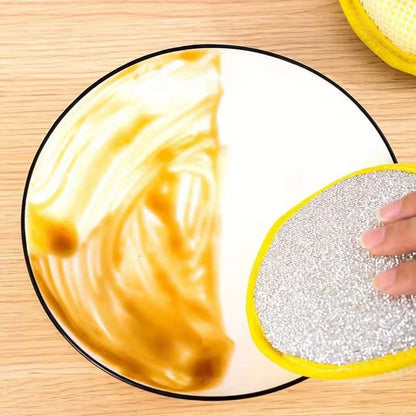12 Pcs Double-Sided Magic Dishwashing Sponge Brush