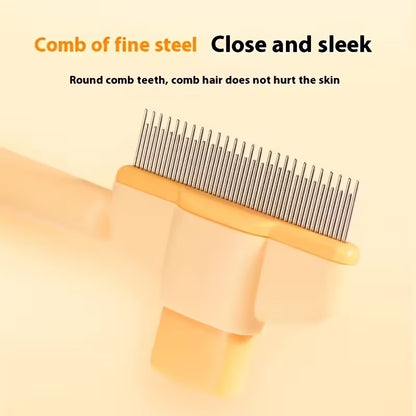 Self Cleaning Pet Comb Detangling & Deshedding Tool