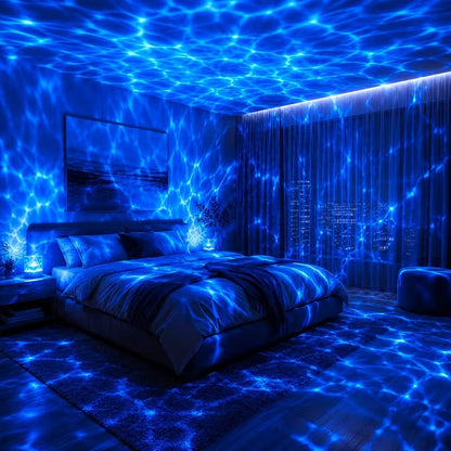 16-Color Dimmable LED Night Light with Remote Control.