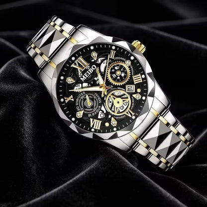 Men's Stainless Steel Quartz Wristwatch