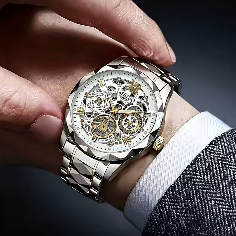 Men's Stainless Steel Quartz Wristwatch