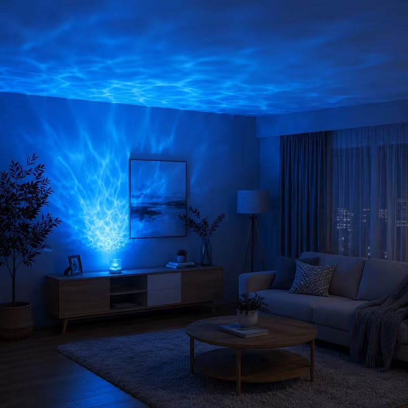 16-Color Dimmable LED Night Light with Remote Control.