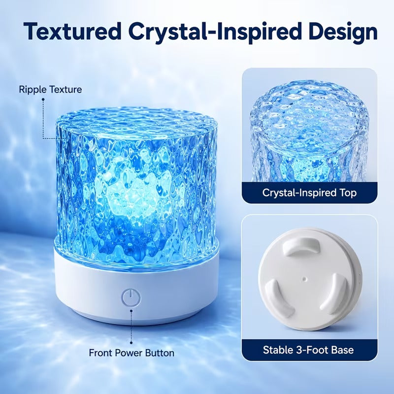 16-Color Dimmable LED Night Light with Remote Control.