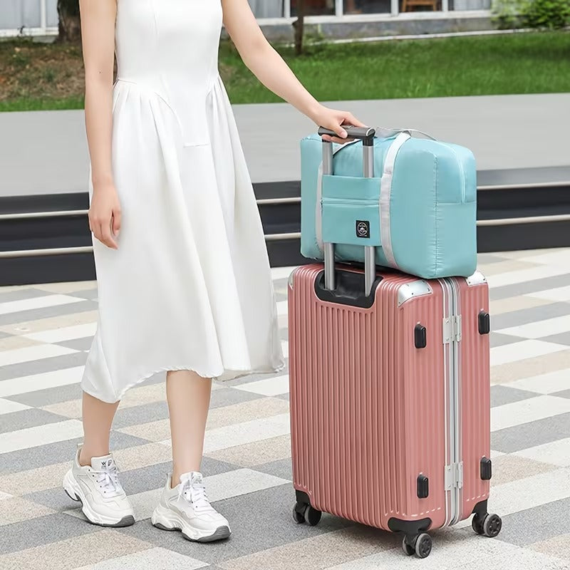 Foldable Travel Duffel Bag Large Capacity Luggage Storage