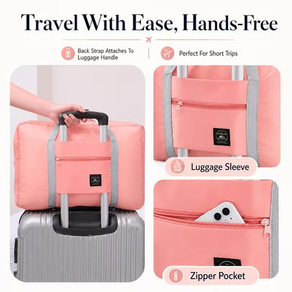 Foldable Travel Duffel Bag Large Capacity Luggage Storage