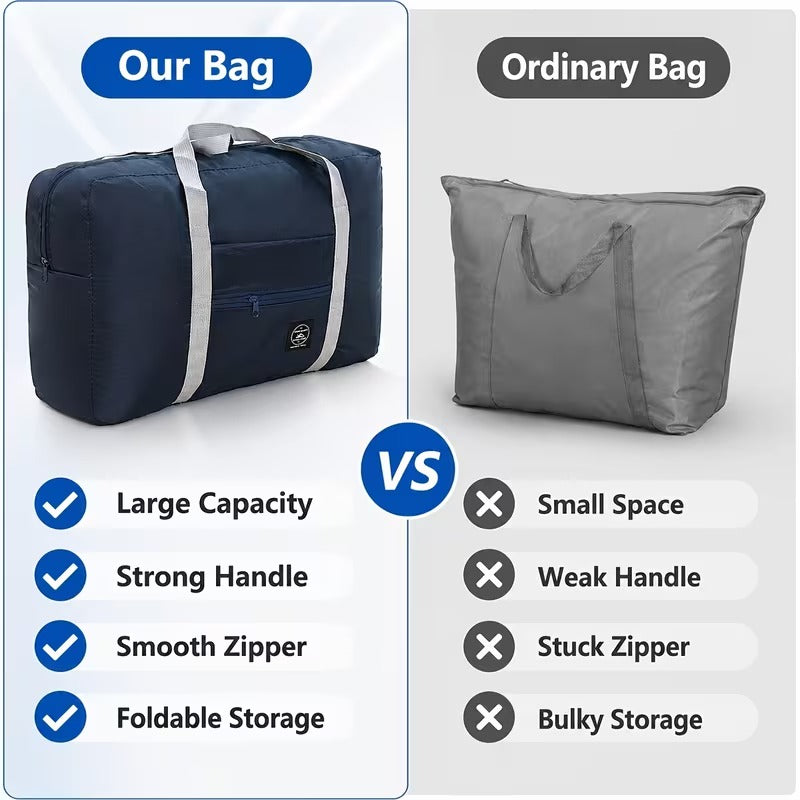 Foldable Travel Duffel Bag Large Capacity Luggage Storage