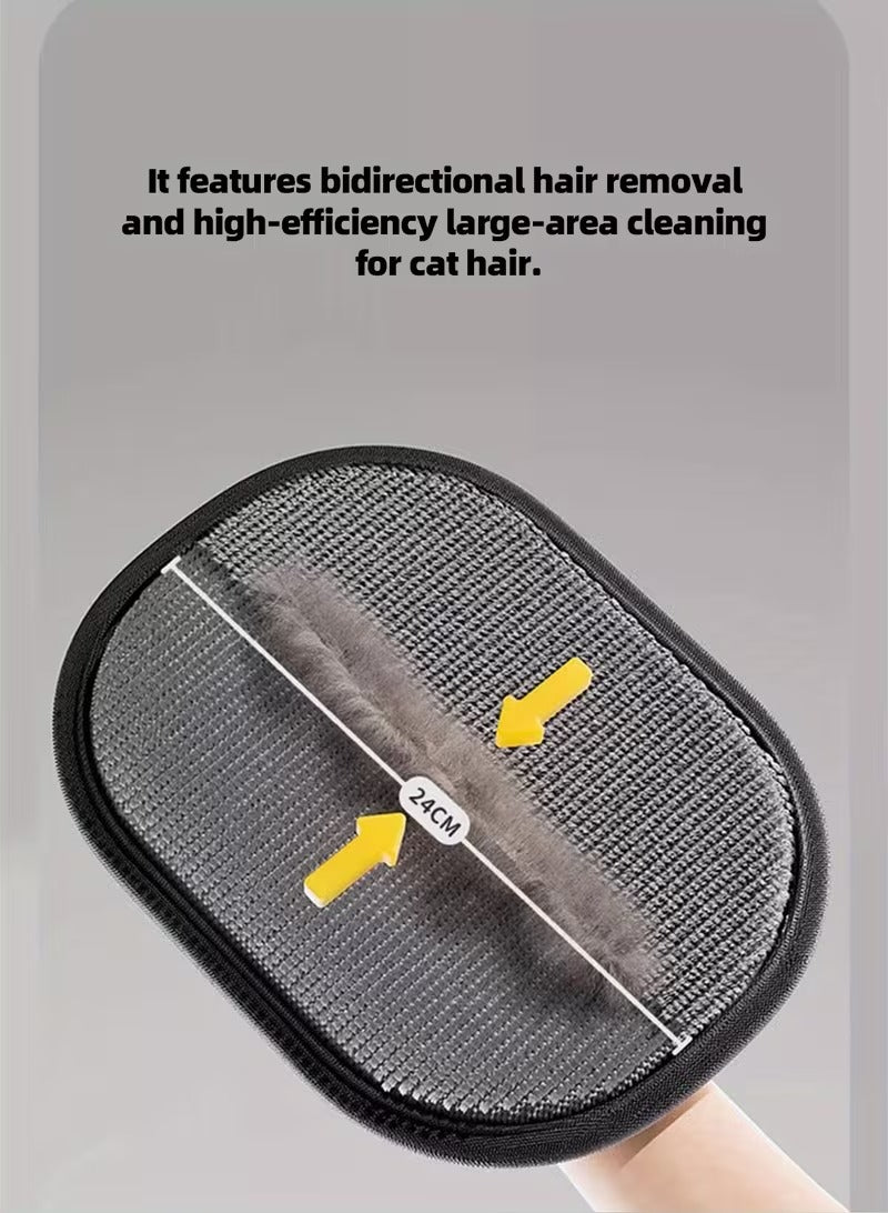 Large Size Pet Static Hair Removal Gloves | Black