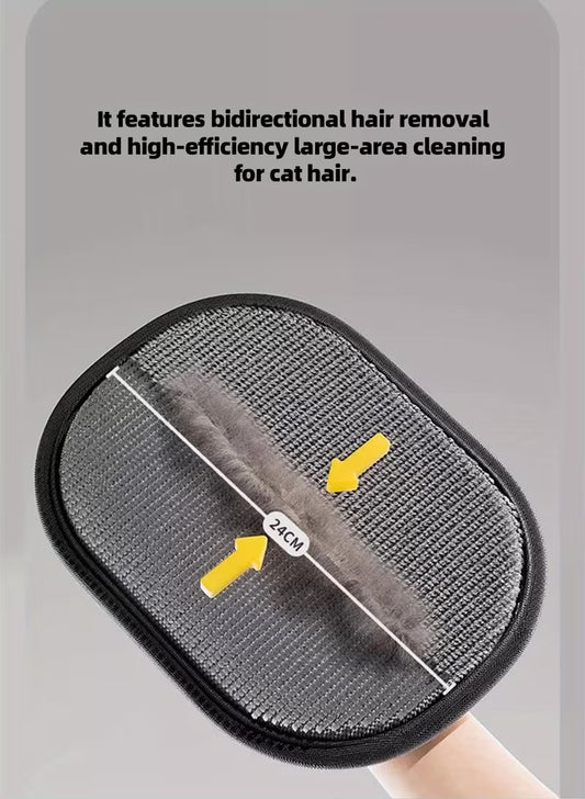 Large Size Pet Static Hair Removal Gloves | Black