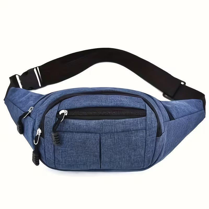 Unisex Nylon Waist Bag Adjustable Strap