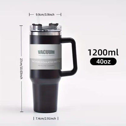 40oz Double-Walled Stainless Steel Tumbler | Black