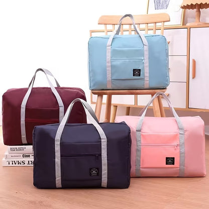 Foldable Travel Duffel Bag Large Capacity Luggage Storage