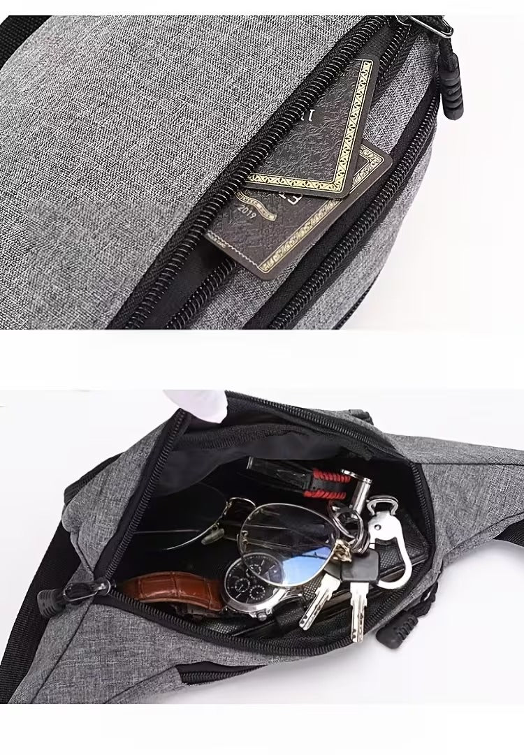 Unisex Nylon Waist Bag Adjustable Strap